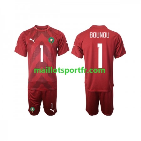 Maillot de Foot Maroc Yassine Bounou 1 Gardien Enfant Domicile 2022